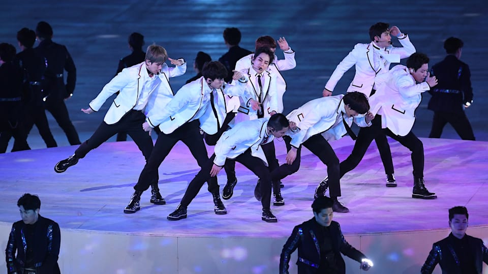 EXO "trembling" as they performed at Olympics! Olympic Channel