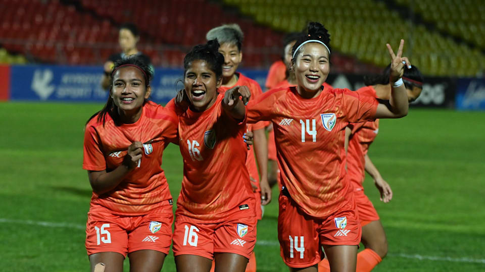AFC Women’s Olympic Qualifying Tournament India beat Kyrgyz Republic 4