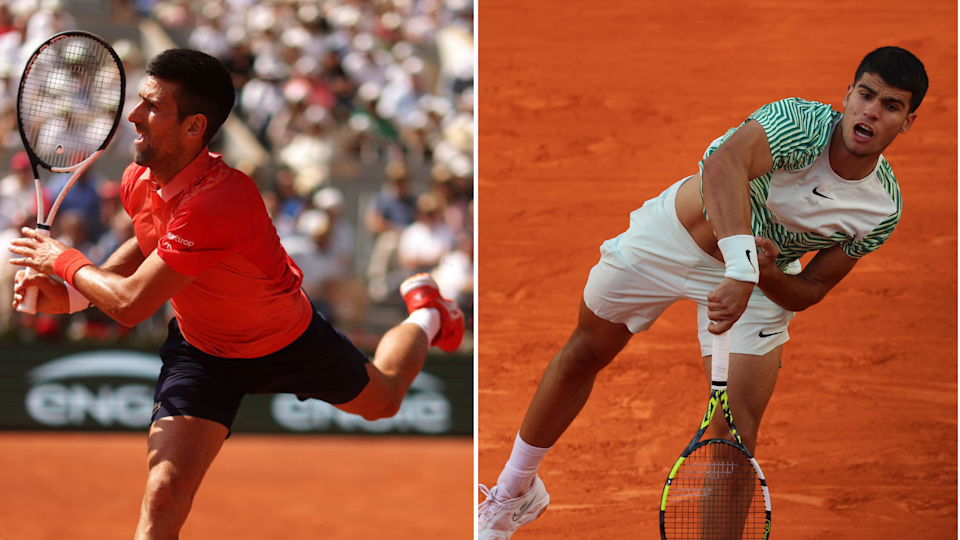 Carlos Alcaraz Novak Djokovic Semifinali Roland Garros 2025