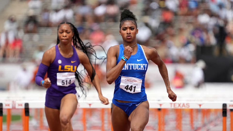 Athletics Collegiate record holder in 100m hurdles Masai Russell eyes