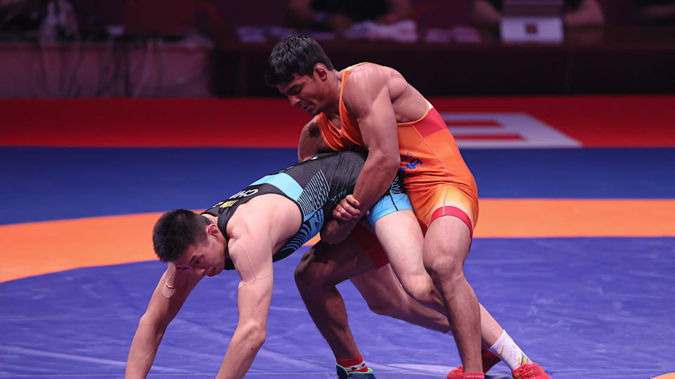 Asian Wrestling Championships 2023 India’s Vikas wins bronze medal