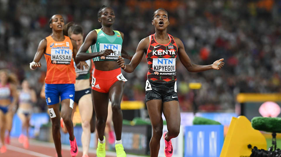 World Athletics Championships 2023 Faith Kipyegon Wins Womens 1500m As Sifan Hassan Holds On 7899