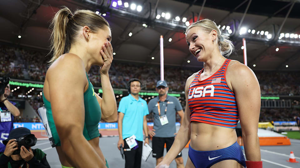 World Athletics Championships 2023: Katie Moon and Nina Kennedy share