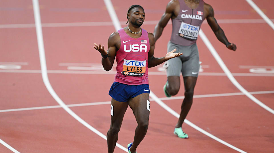 World Athletics Championships 2023 Noah Lyles through to 200m final