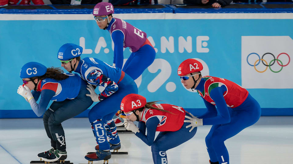 What is the new short track speed skating mixed relay?