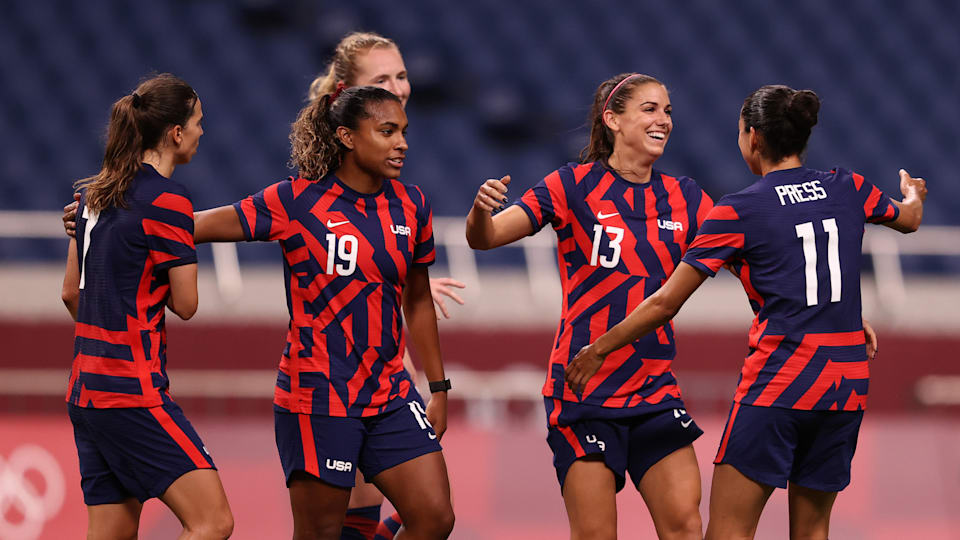 USA vs Australia, Group G women’s football match at Tokyo 2020 Olympics