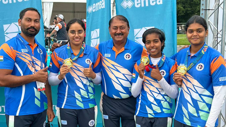 Archery World Cup 2023 Paris: Indian compound teams win gold medals