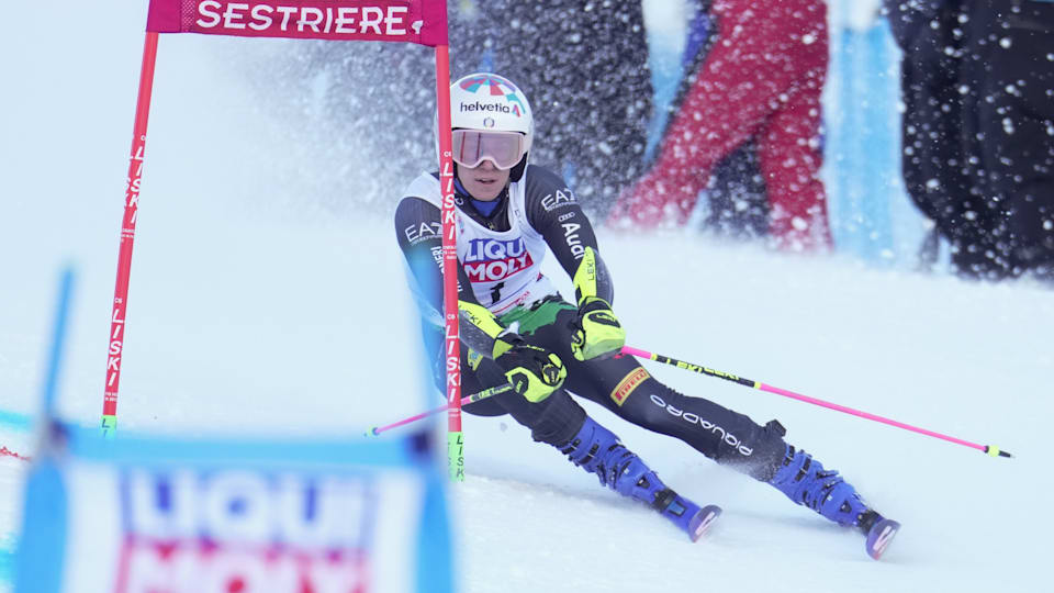 Alpine skiing: Marta Bassino wins giant slalom on home snow at ...