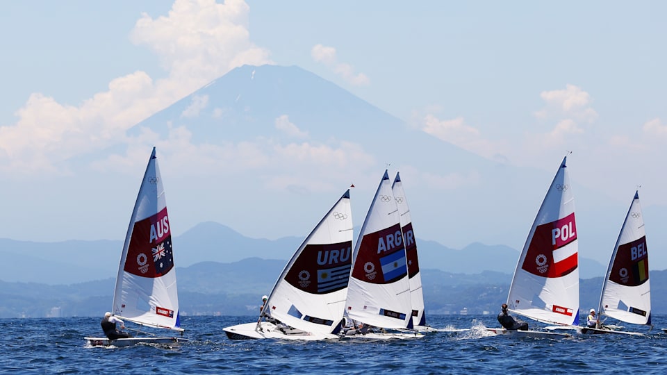 Sailing action during Tokyo 2020
