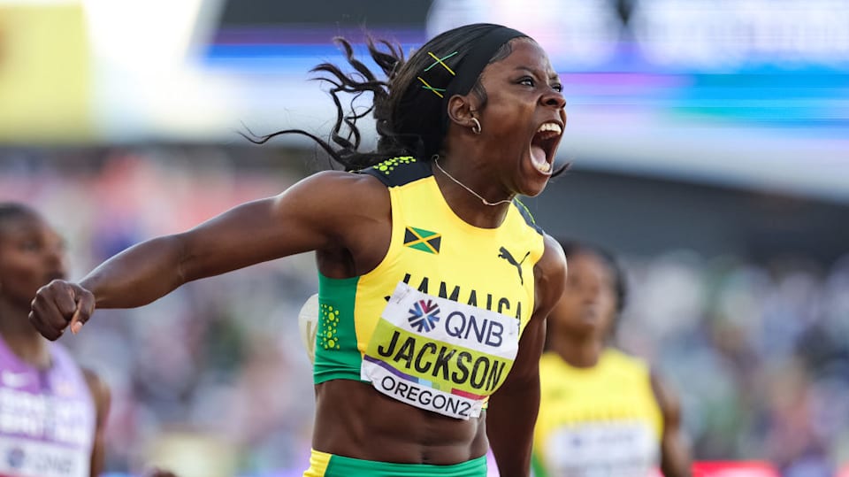 Jamaican National Championships 2023 Shericka Jackson clocks world