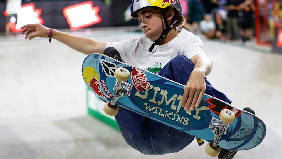 World Skateboarding Tour Park San Juan 2023 Gavin Bottger leads men's