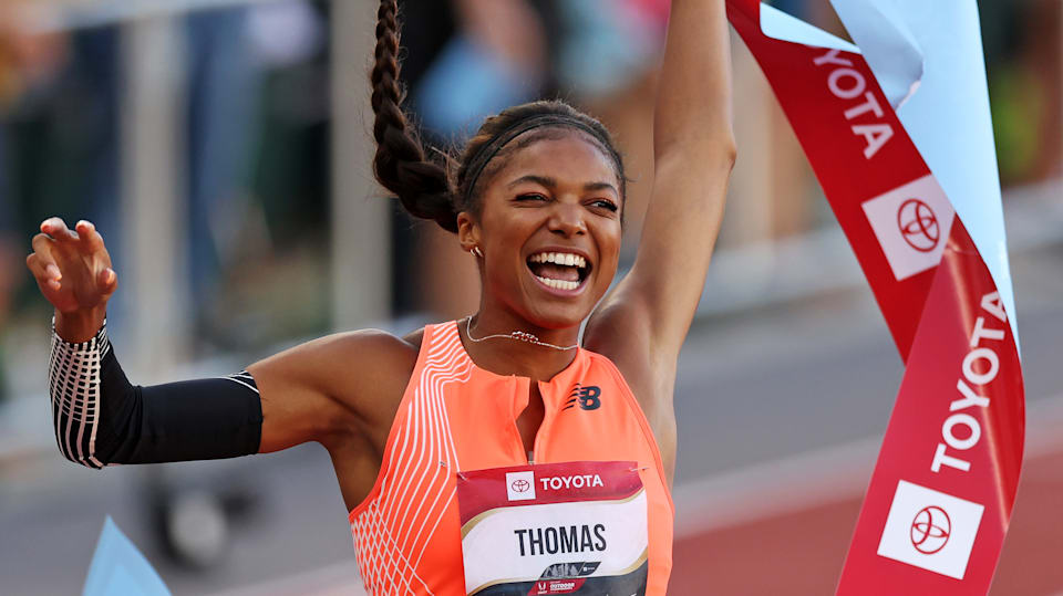 USA Track and Field Championships 2023 Gabby Thomas sets 200m world