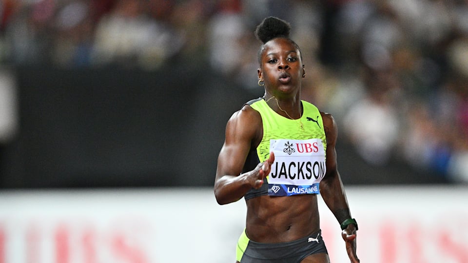 Monaco Diamond League 2025 World champion Shericka Jackson eases to