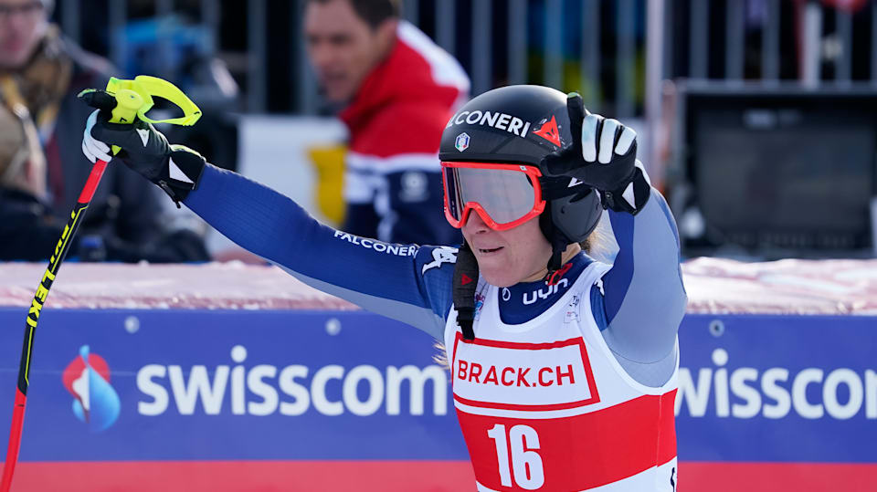 Goggia leads Italian 1-2 in St. Moritz downhill with Mikaela Shiffrin third