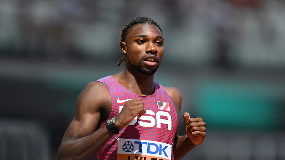 World Athletics Championships 2023 Noah Lyles, Erriyon Knighton and