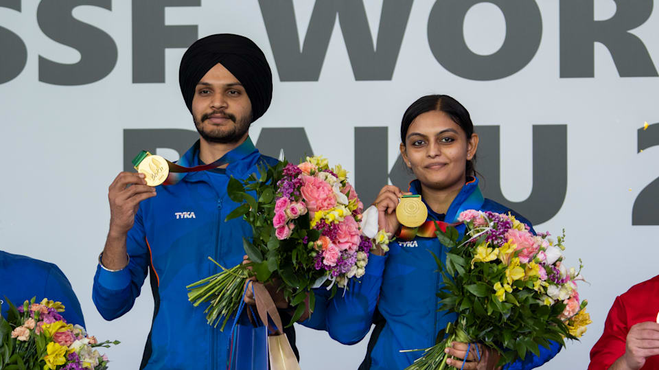 issf world cup 2023 india gold medalist