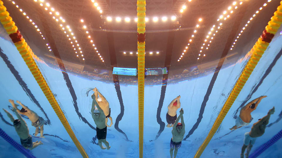 Championnats du monde de natation 2023 Léon Marchand et le relais 4 x