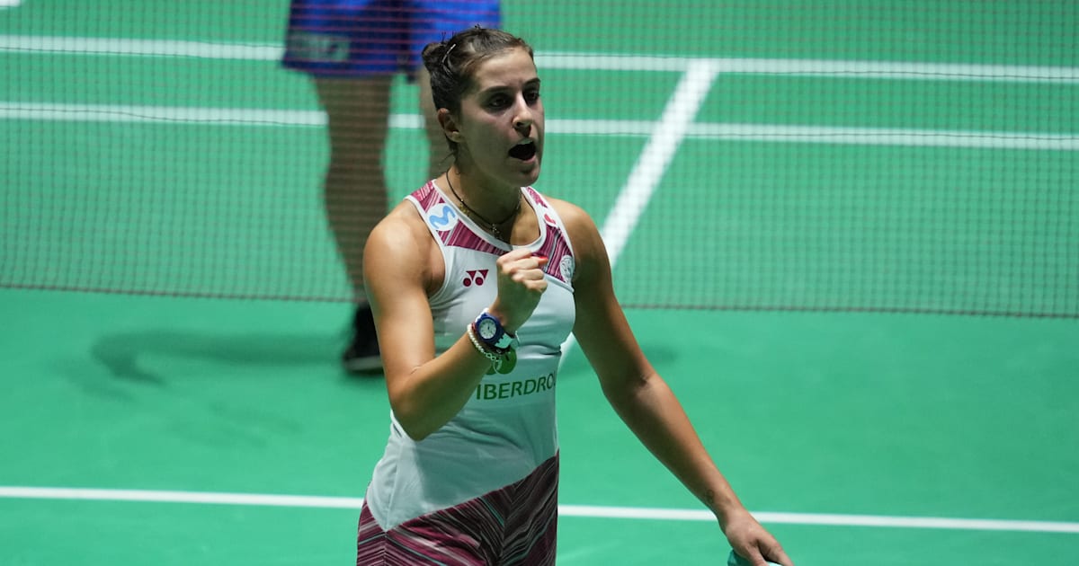 Badminton Carolina Marin marches into Madrid Masters semifinals