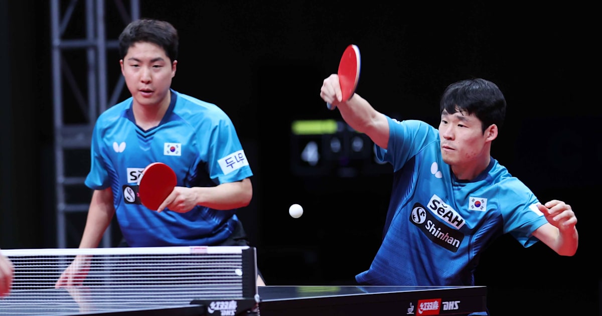 Korean Men’s Doubles Team Falls Short in Semifinals of PyeongChang 2023 Asian Table Tennis Championships
