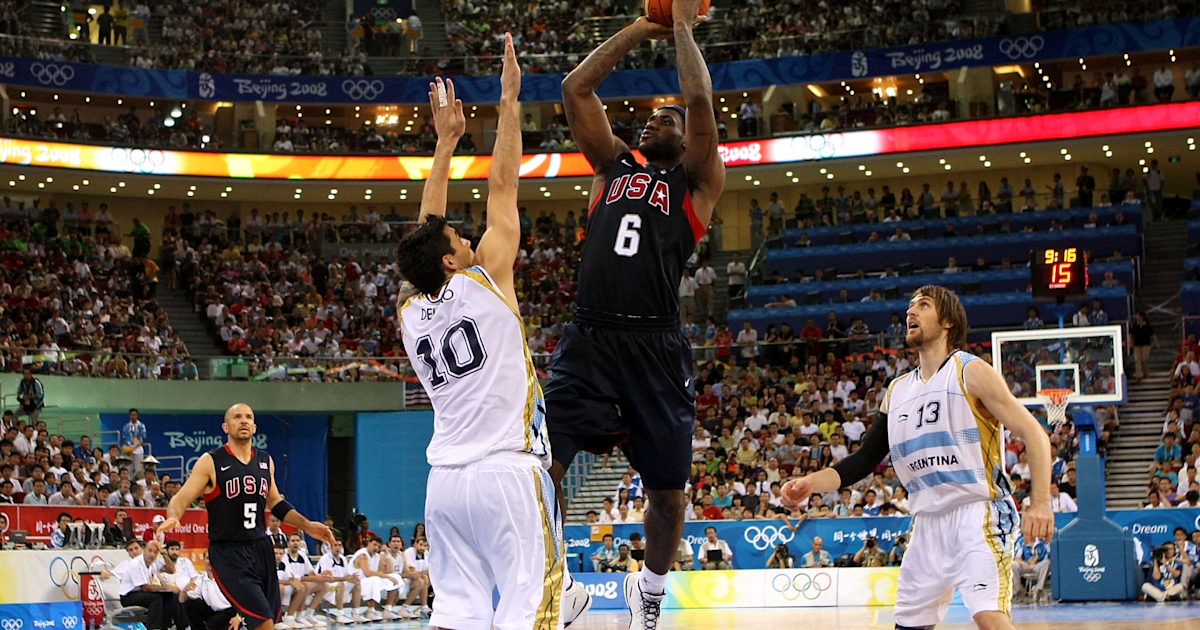 Beijing Olympic Basketball dream semifinal matchup USA Redeem Team vs