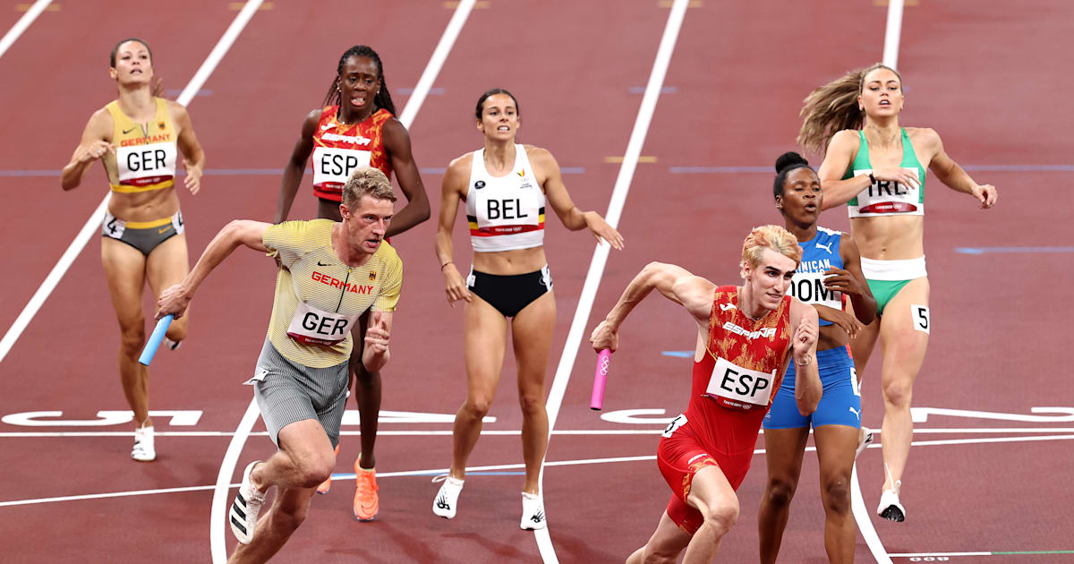 What is the new athletics mixed relay event?