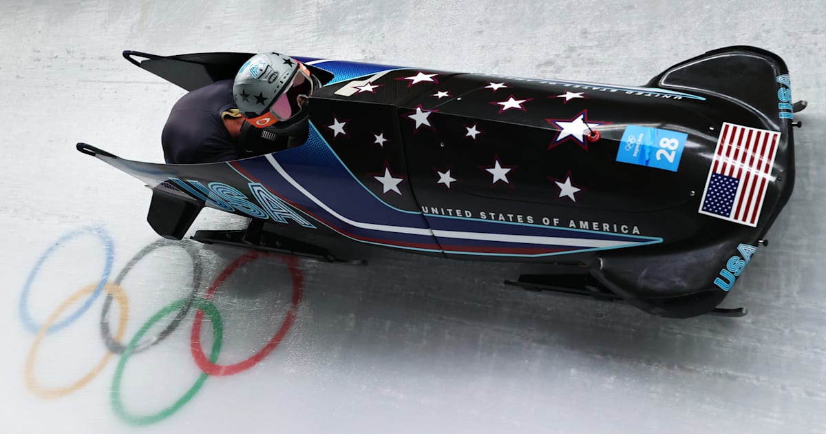 Hunter Church a thirdgeneration bobsleigh pilot driving USA at