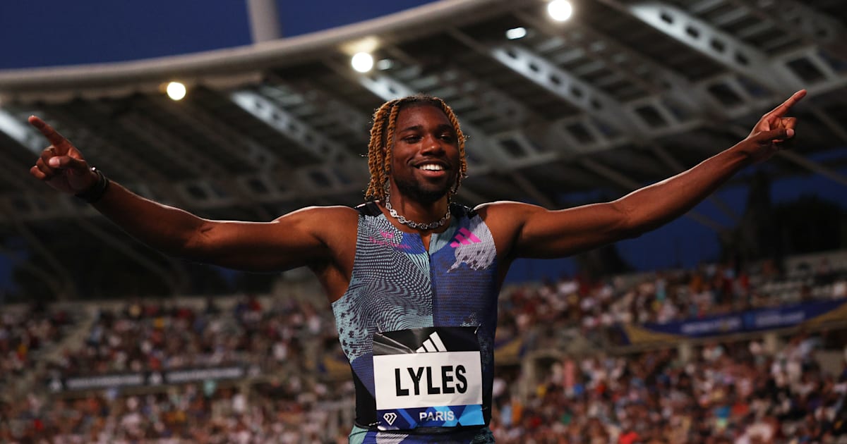 Noah Lyles finishes second in his heat, advances to 100m semifinals