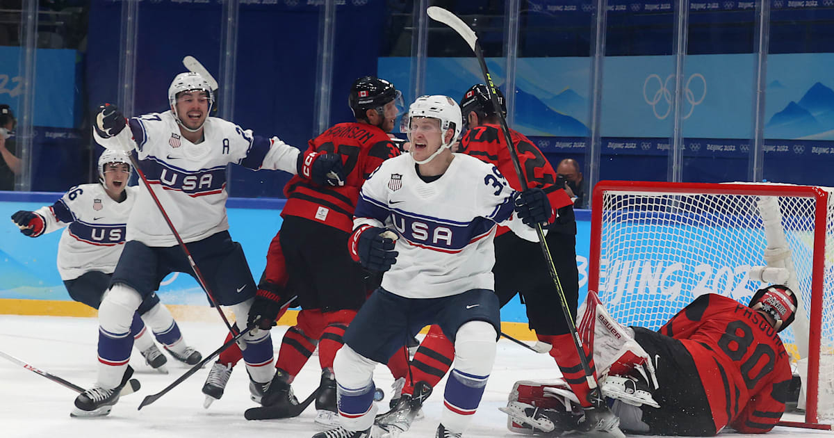 USA beat Canada in men’s ice hockey in Beijing