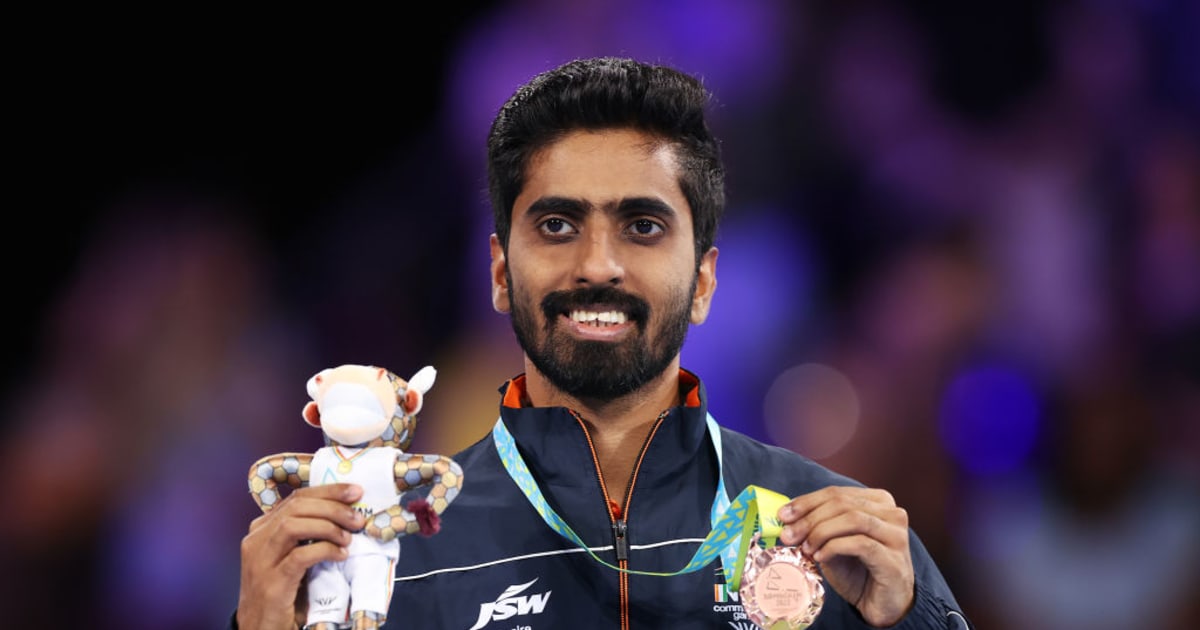 G Sathiyan wins bronze medal in table tennis at Commonwealth Games 2022