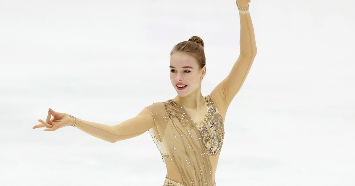 Anastasiia Gubanova takes European figure skating title ahead of Loena Hendrickx