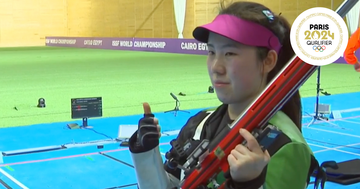 Shooting Olympic qualifier World Championships Miao Wanru wins women's