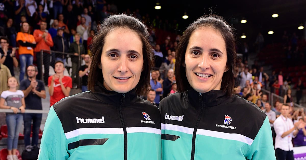 Handball referee twins Julie and Charlotte Bonaventura selected