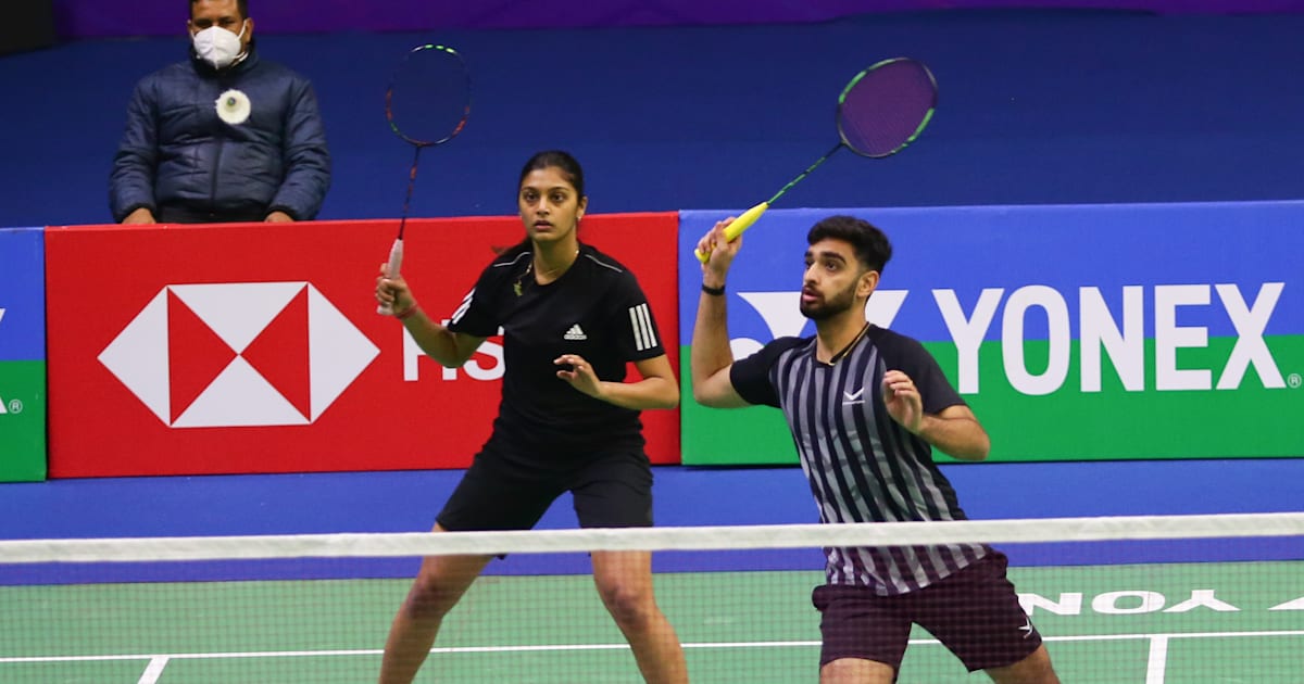 Taipei Open badminton 2022 Ishaan BhatnagarTanisha Crasto in second