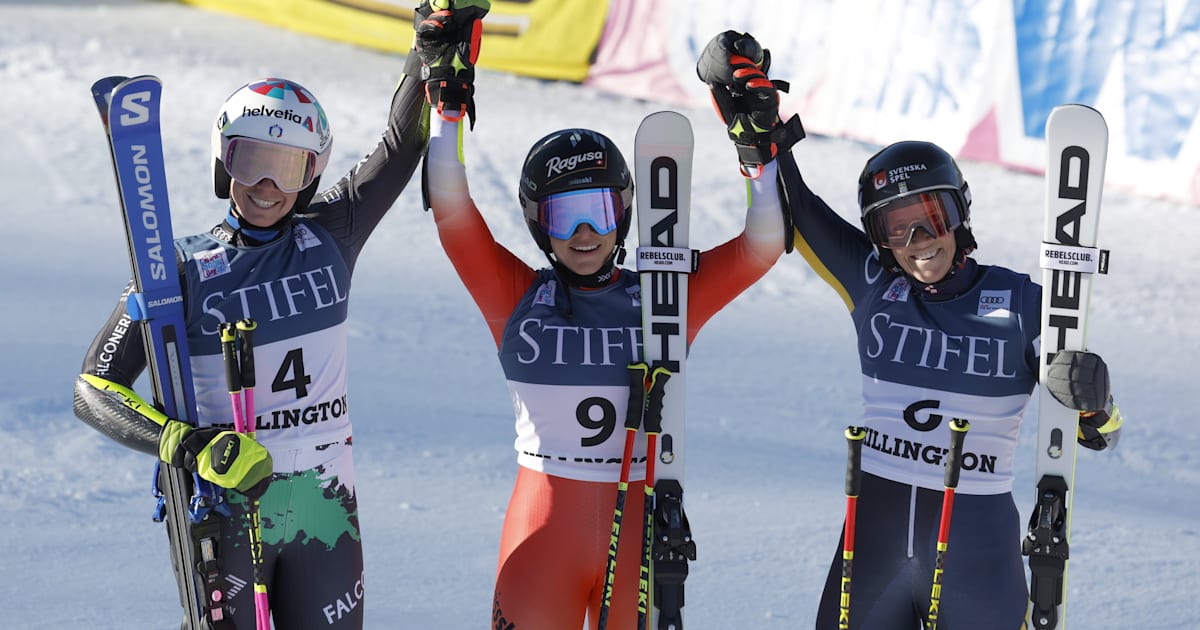 Alpine skiing: Lara Gut-Behrami wins women's giant slalom in Killington ...