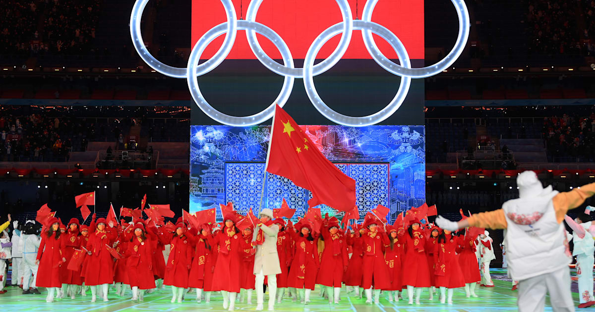 Beijing 2022 Opening Ceremony Athletes parade key moments