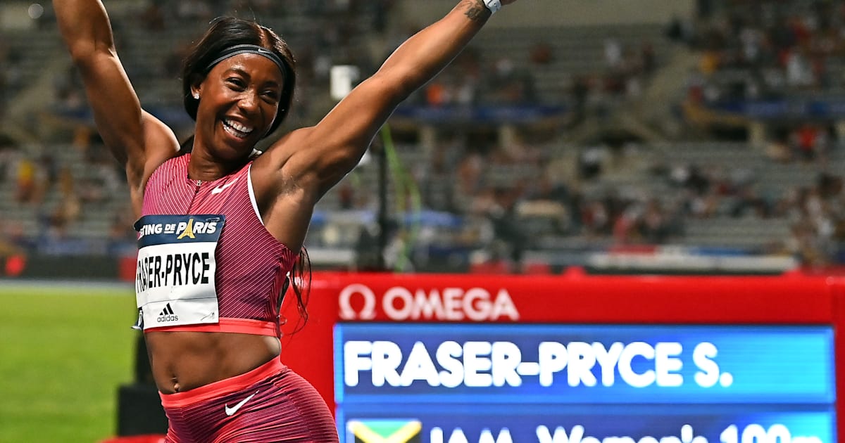 ShellyAnn FraserPryce Au travail pour Paris 2024