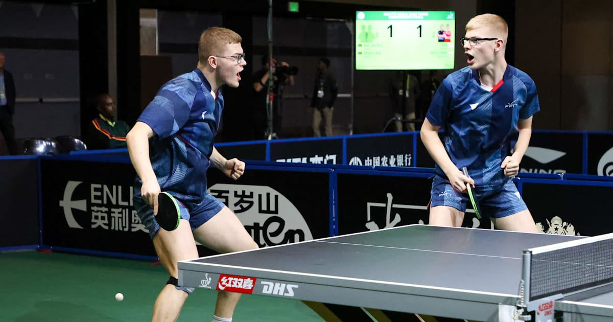 Championnats du monde de tennis de table 2023 Les frères Lebrun se