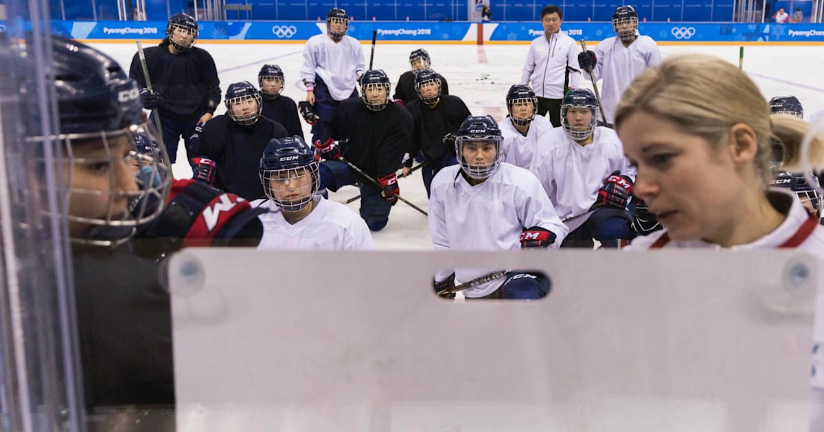 The female coach behind the unified Korean ice hockey team, a symbol of