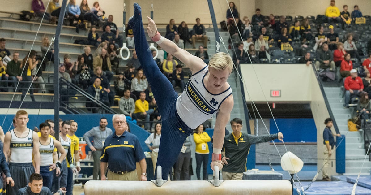 Gymnastics Cameron Bock shocks field to win Winter Cup