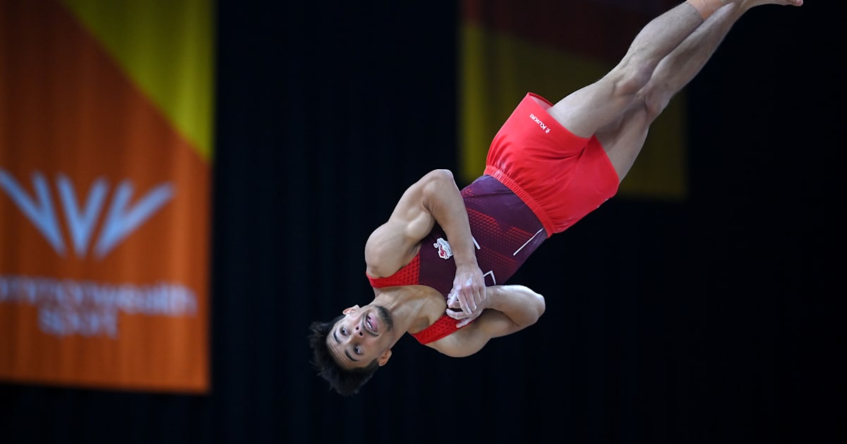 England's Jake Jarman wins men's artistic gymnastics allaround gold at