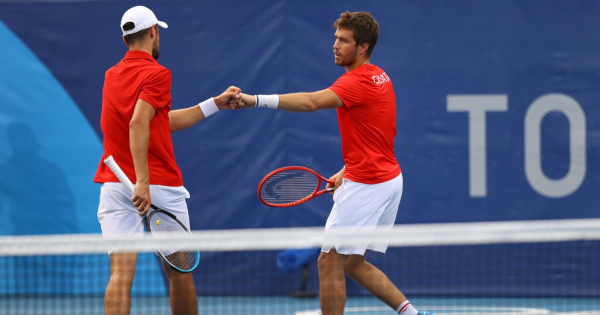 Centre Court Men's Singles SemiFinal, Men's Doubles Gold Medal