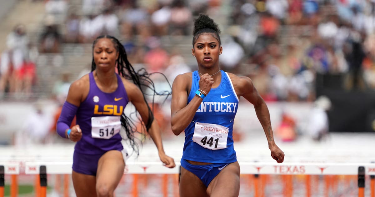 Athletics Collegiate record holder in 100m hurdles Masai Russell eyes