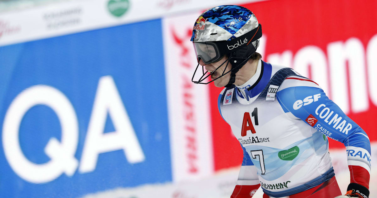 Alpine skiing: Olympic champion Clement Noel wins slalom title at Schladming World Cup