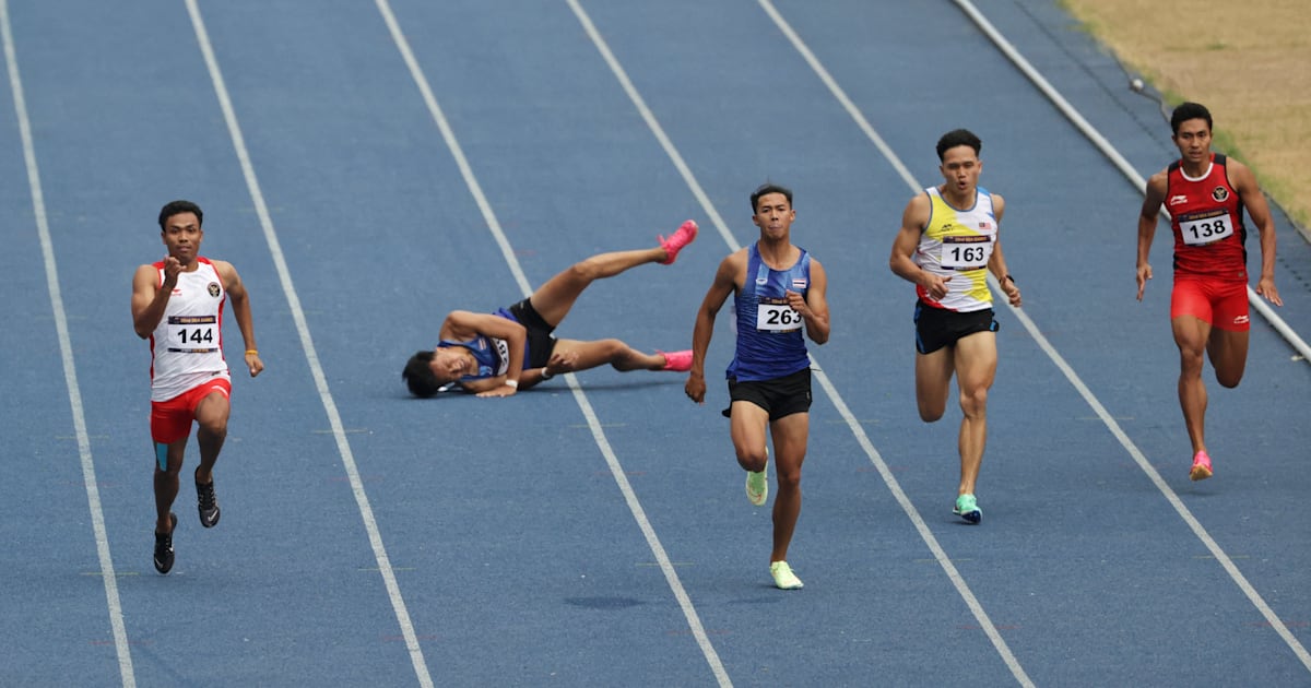 Soraoat Dapbang Thailand memenangkan 200m putra sementara Lalu Zohri dari Indonesia meraih perunggu