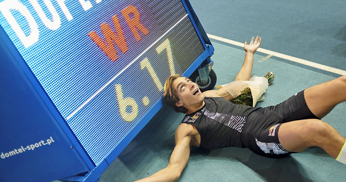 【陸上】デュプランティスが男子棒高跳びの世界記録を更新…6メートル17センチをマーク