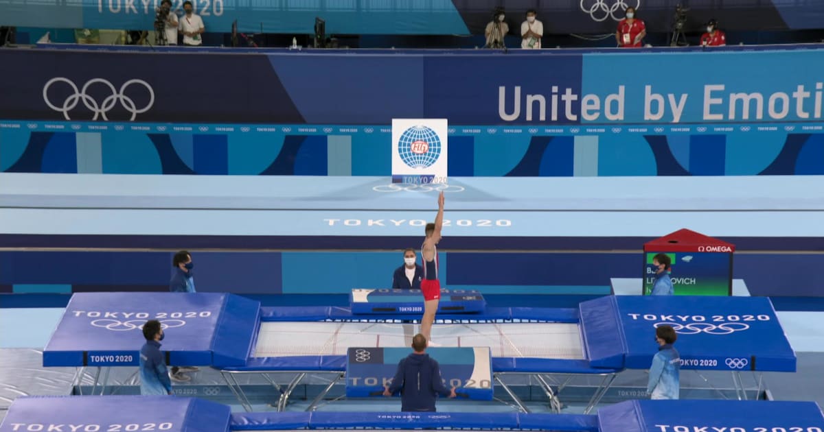 Medal Moment Tokyo 2020 Trampoline Gymnastics I Litvinovich (BLR)