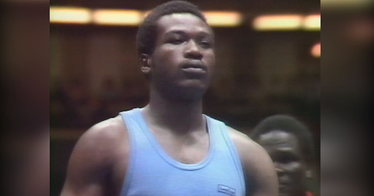 John Mugabi at the 1980 Olympics