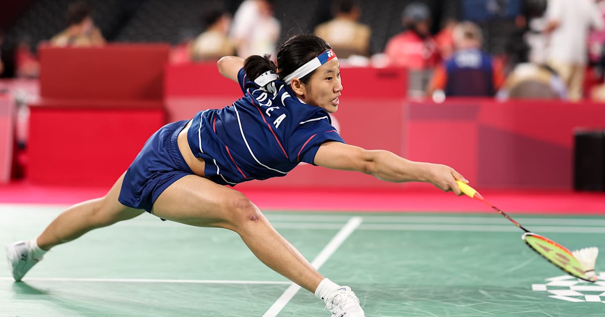 Badminton Korea Open 2022 finals An Seyoung, Jonatan Christie in