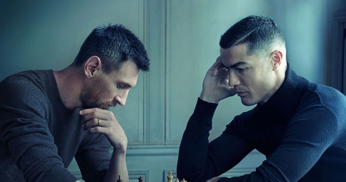 Ahead of FIFA World Cup, photo of Lionel Messi-Cristiano Ronaldo playing chess g..