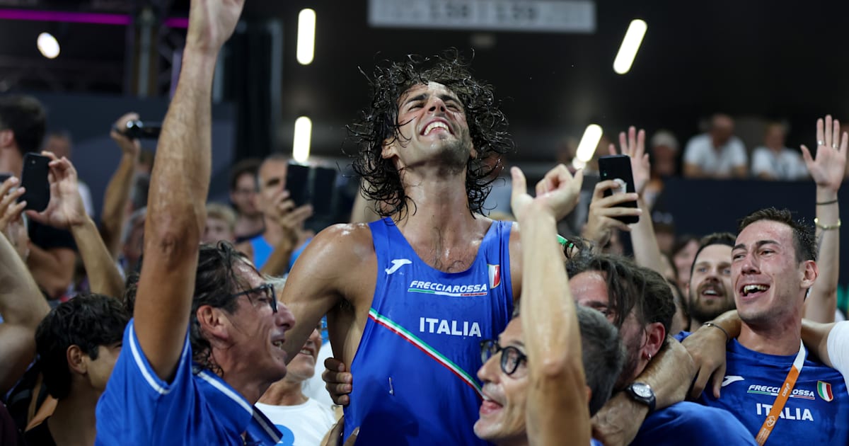 Gianmarco Tamberi (Italia) vince l’oro nel salto in alto